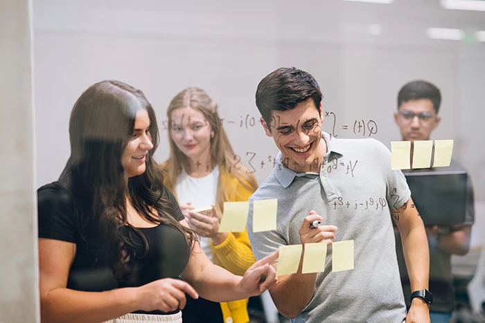 students solving problems