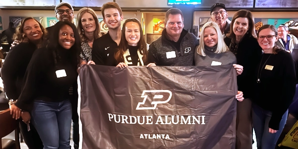 group of alumni at event