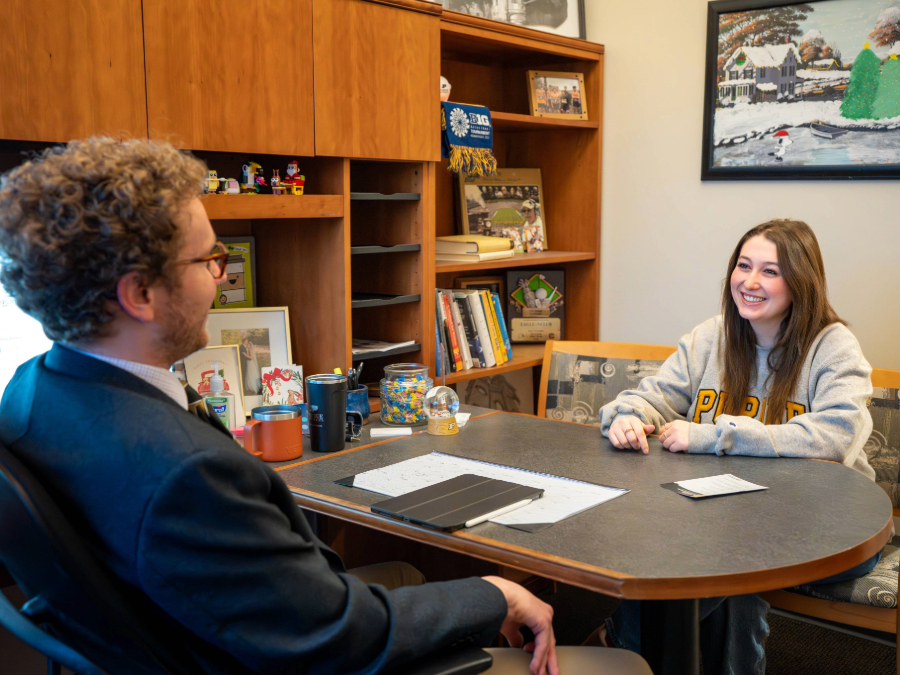Discussion in Career Services Office