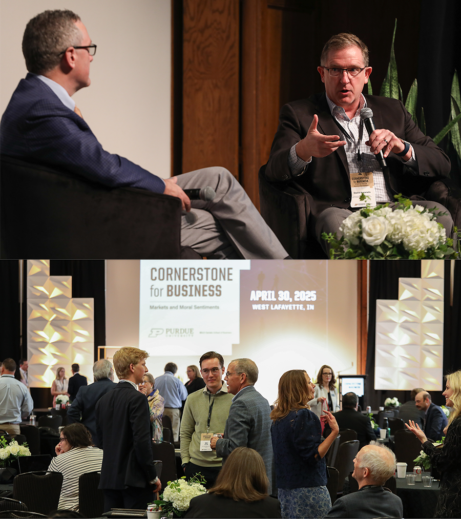 Two photos of the 2025 Cornerstone Conference