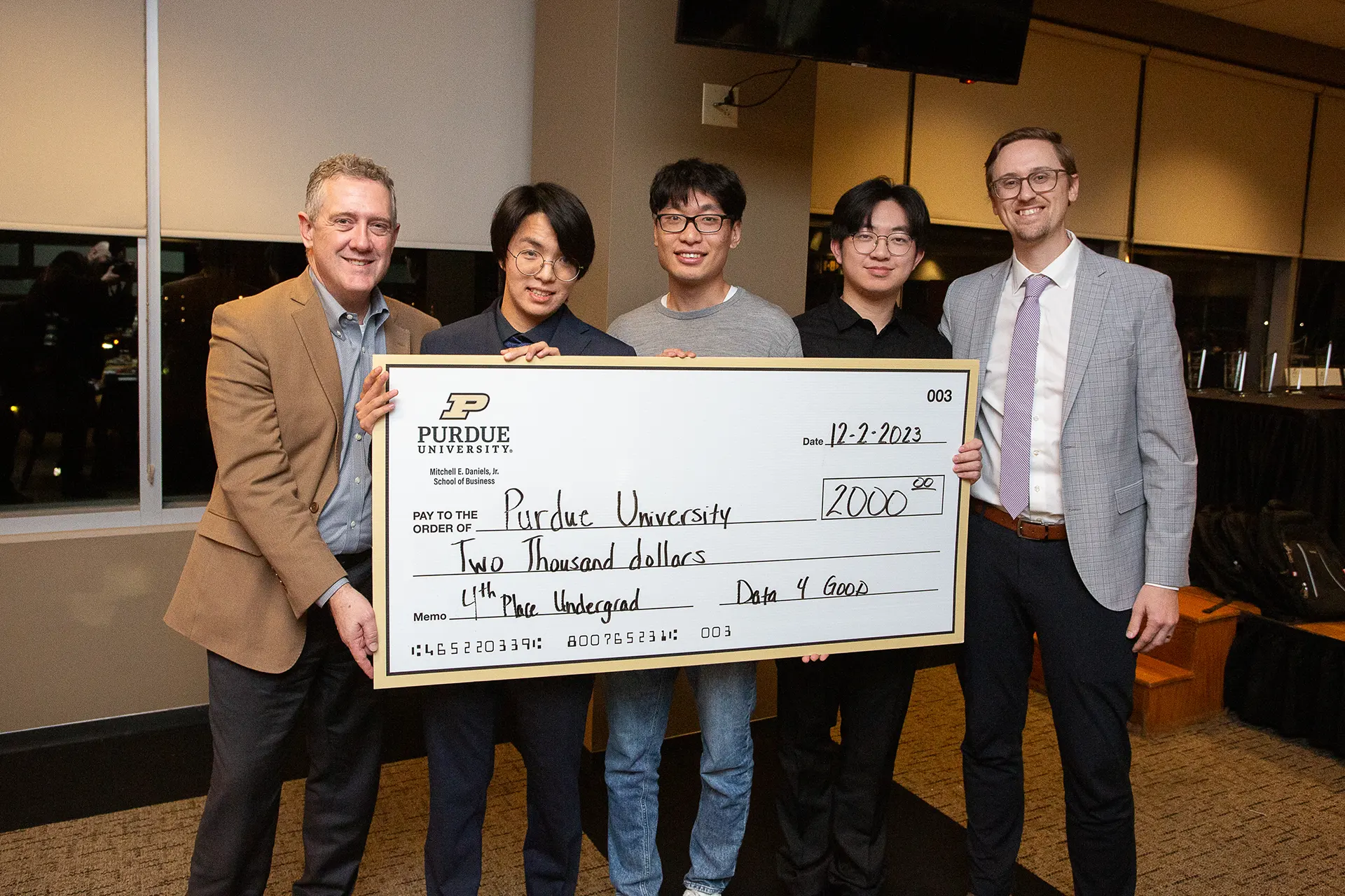 4th Place Undergrad - Purdue University - $2000