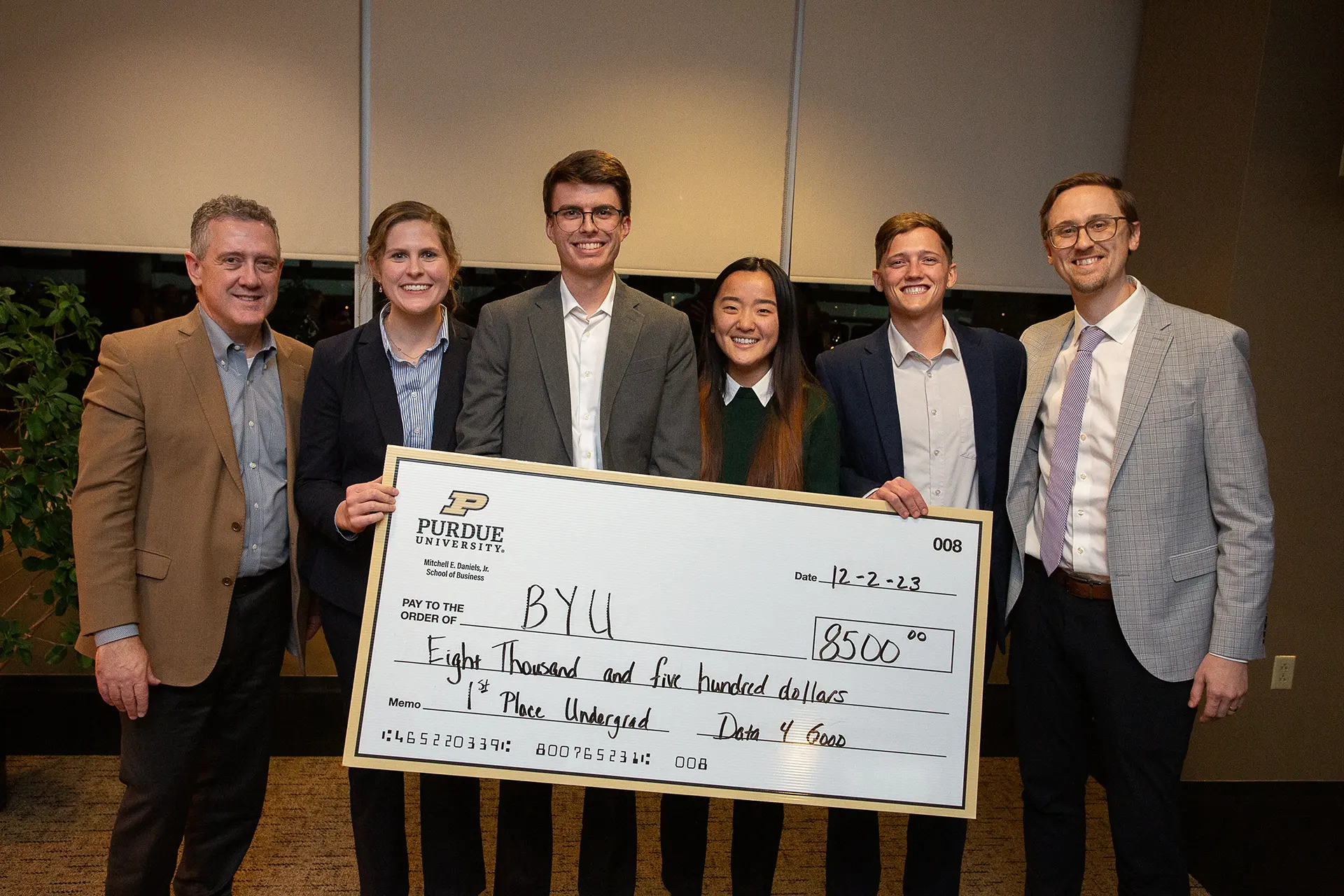 1st Place Undergrad - Brigham Young University - $8500