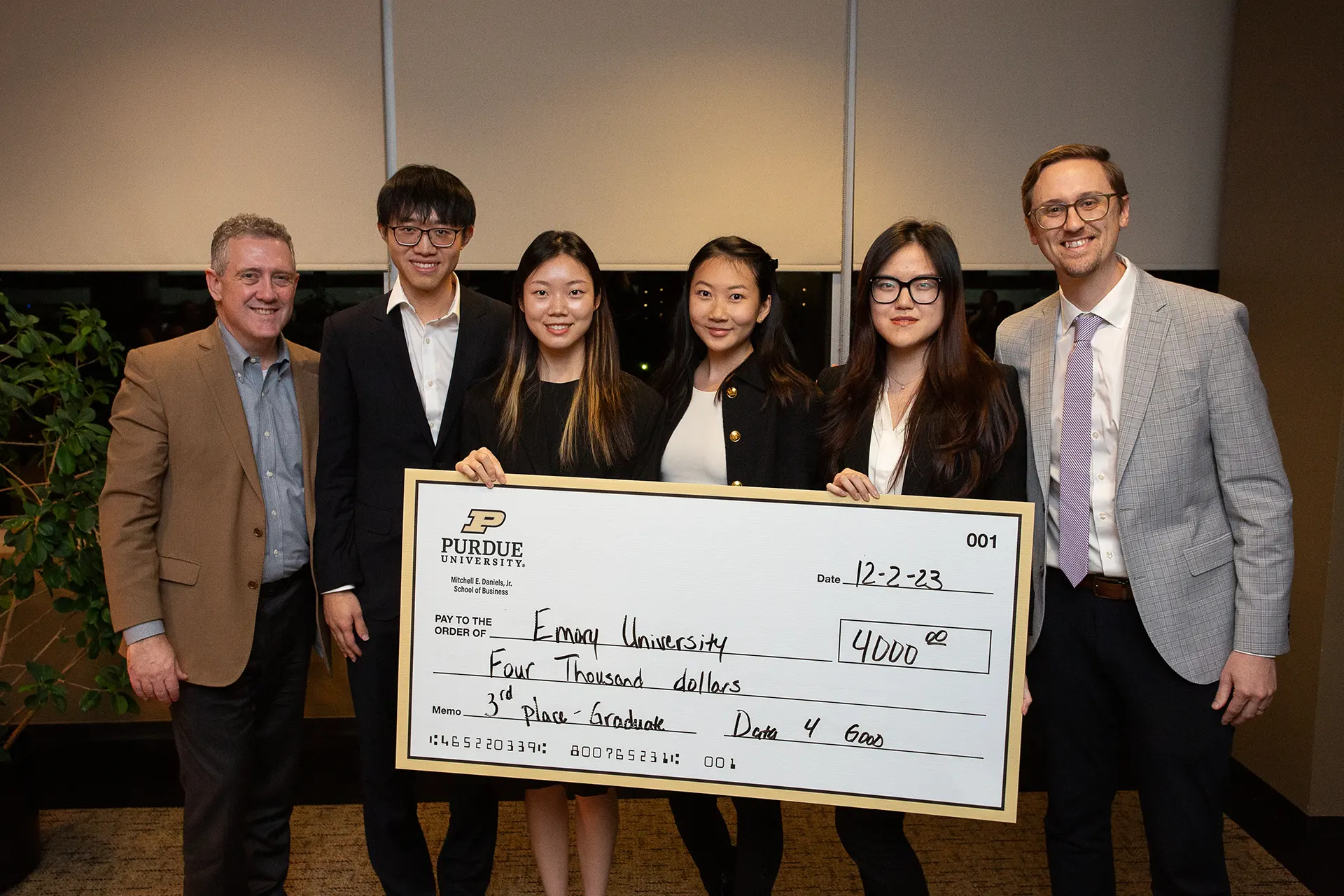 3rd Place Graduate - Emory University - $4000