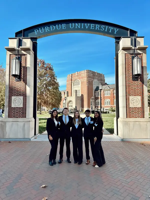 Arielle at a case competition