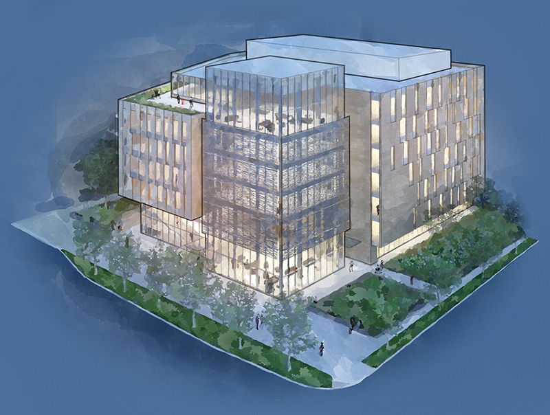 Early plans for the expansion of the new School of Business