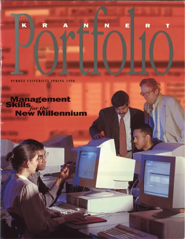Fall 1998 cover of Krannert Portfolio
