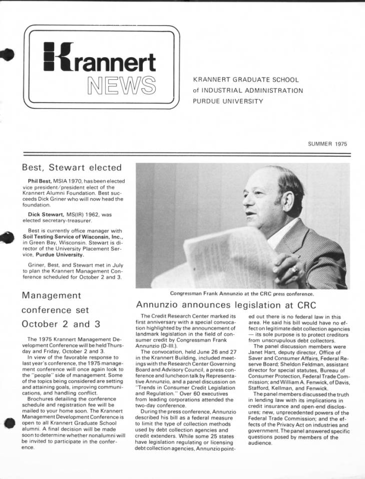  Krannert news, summer 1975