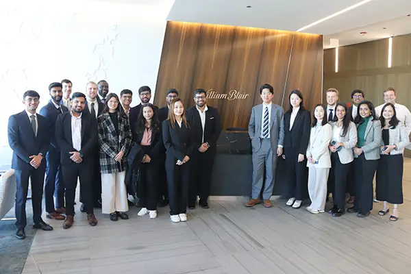 Group photo at William Blair