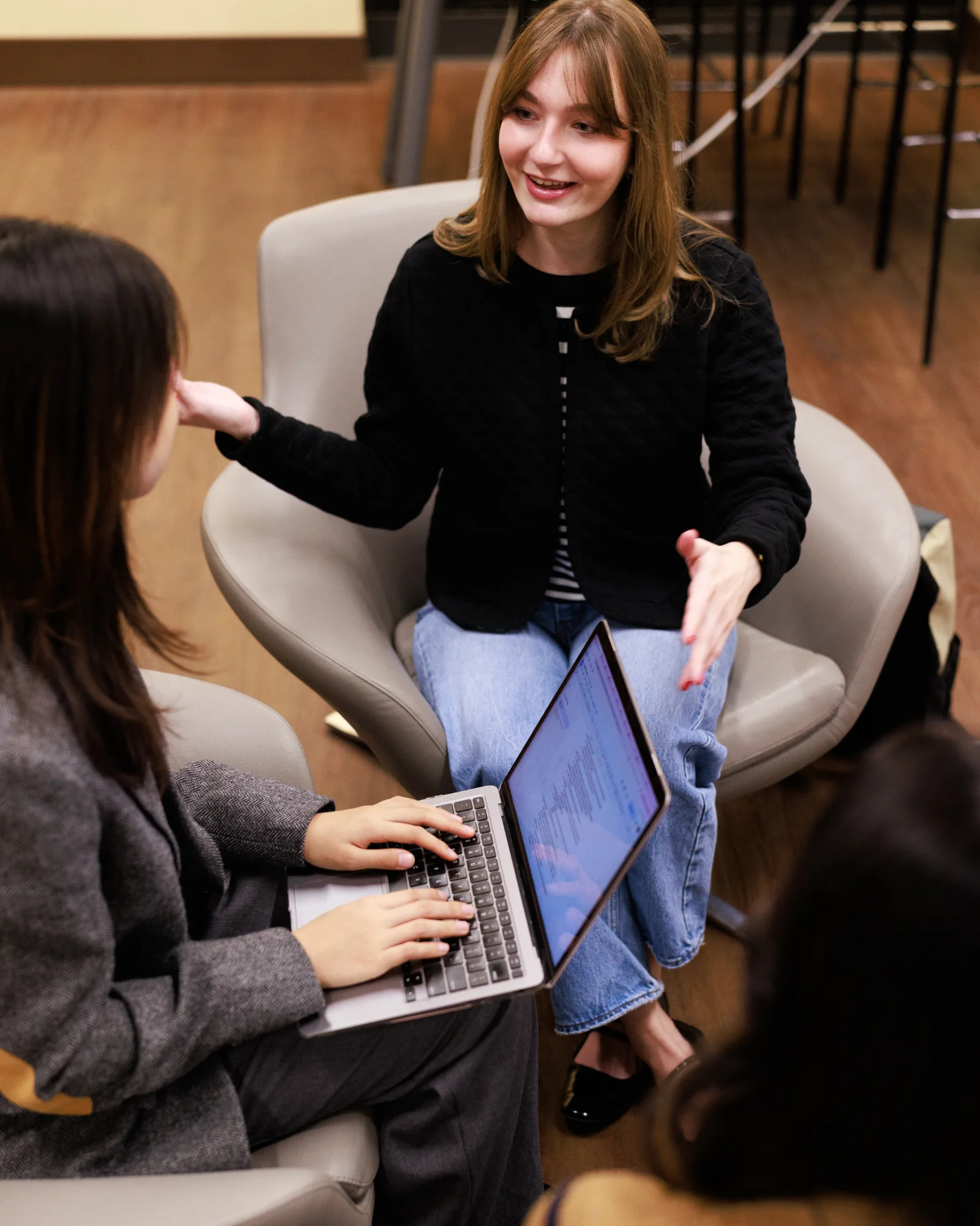 MSHRM students collaborating on project