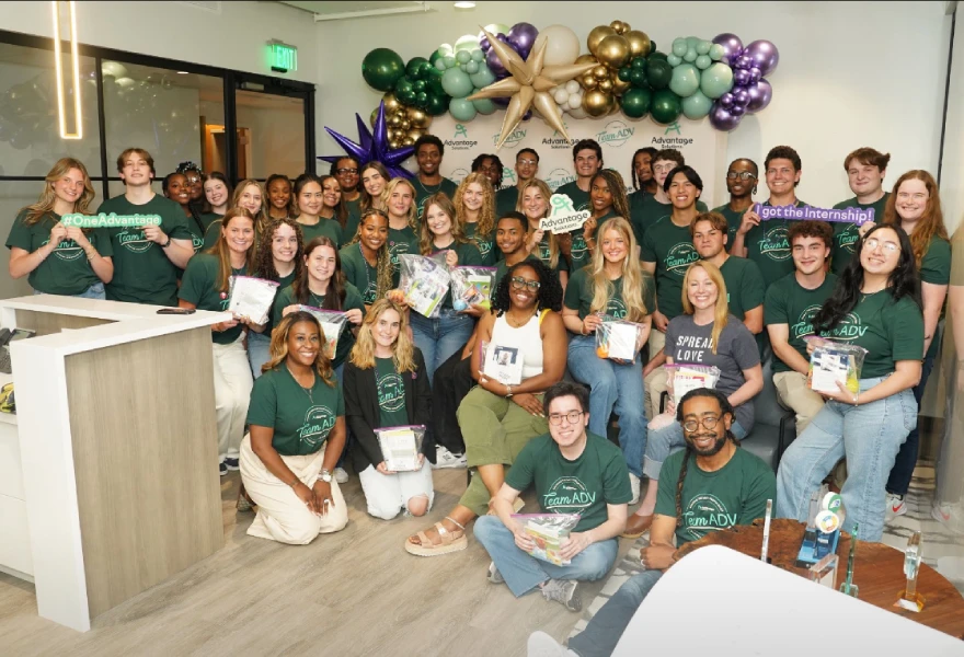 Fitzsimmons with Advantage Solutions team