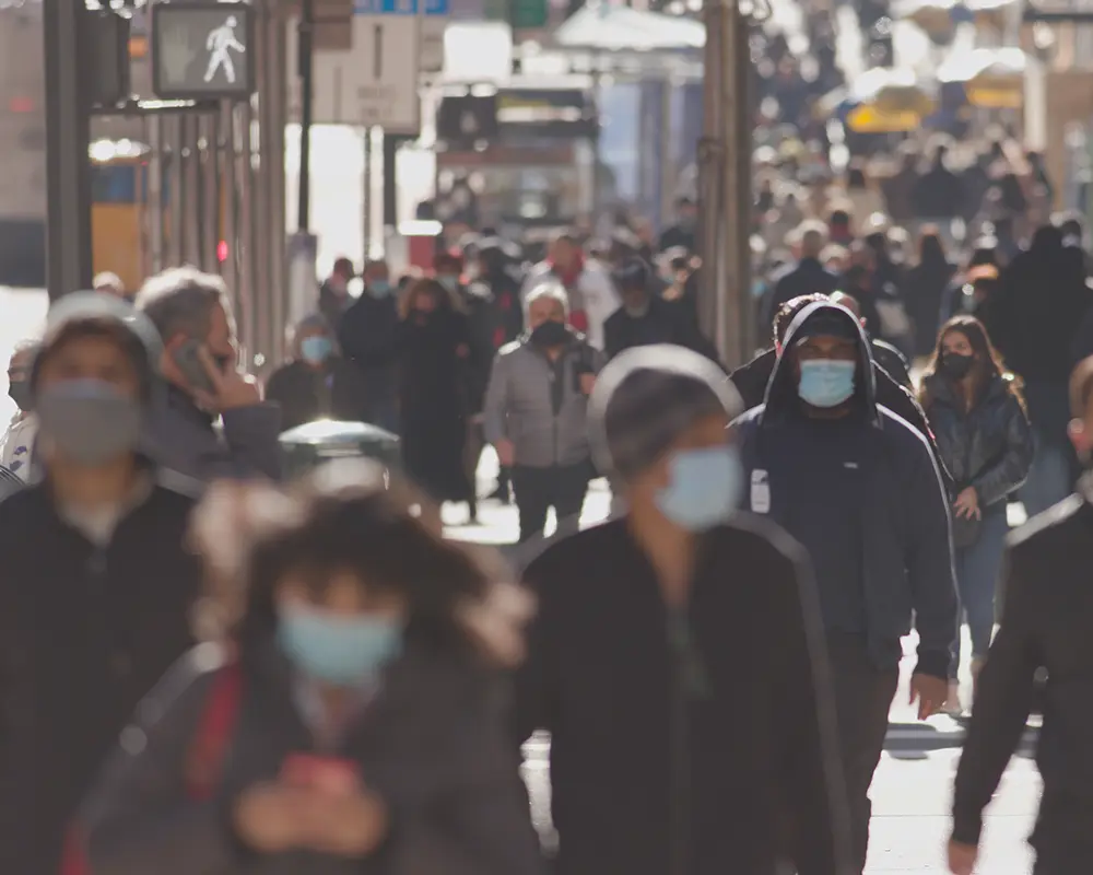 Picture of a street during the COVID-19 pandemic, 