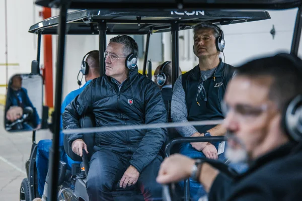 Daniels School Dean Jim Bullard and Wabash Chief Growth Officer Mike Pettit