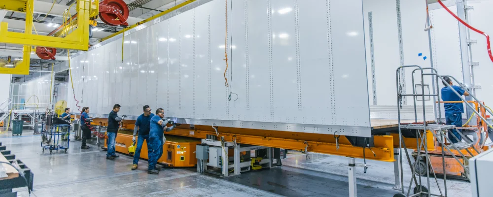 Wabash employees working in manufacturing setting